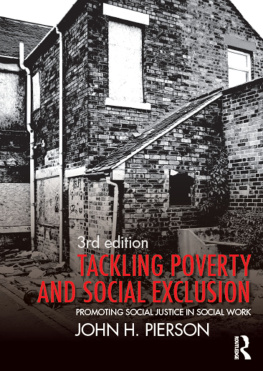 Pierson - Tackling Poverty and Social Exclusion: Promoting Social Justice in Social Work