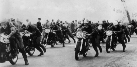 The running start of the 350cc event in the 1951 Dutch TT Number 53 at - photo 11