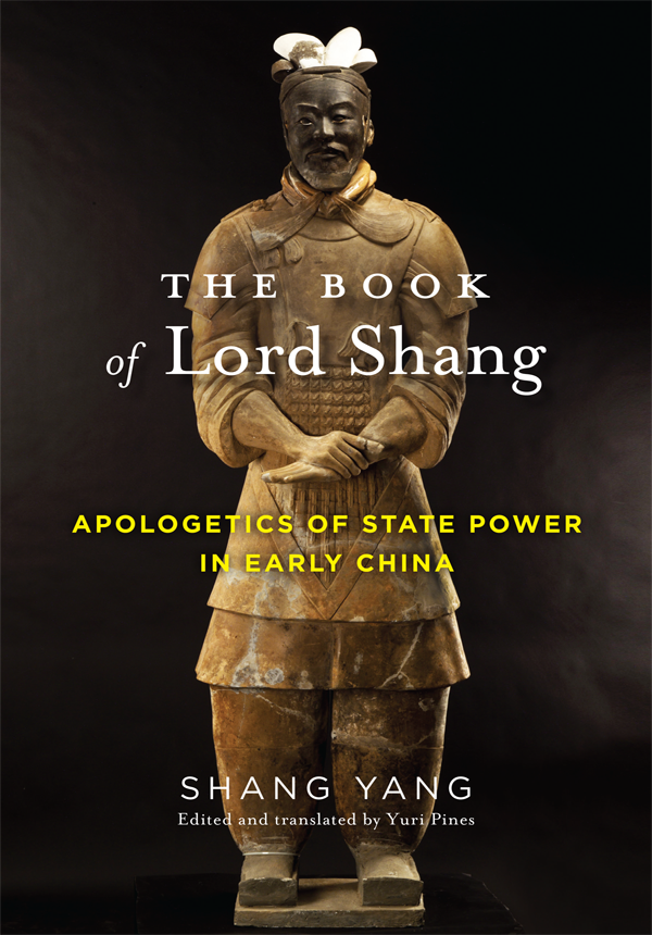 THE BOOK OF LORD SHANG TRANSLATIONS FROM THE ASIAN CLASSICS TRANSLATIONS - photo 1