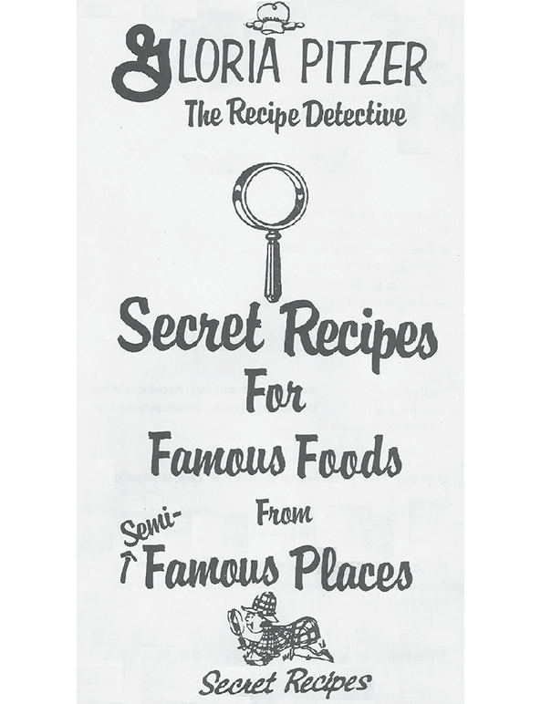 From Gloria Pitzers Better Cookery Cookbook St Clair MI Secret Recipes - photo 2