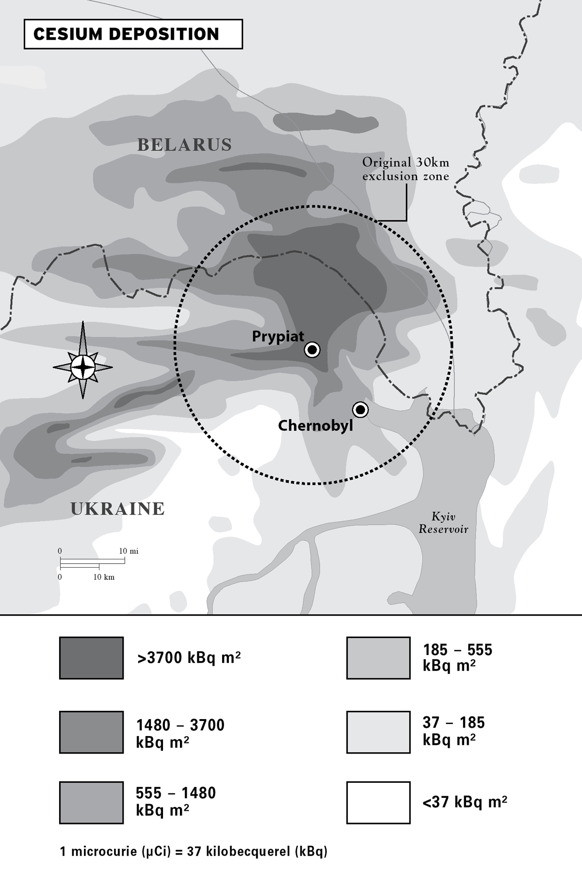 T HERE ARE eight of us on the trip to Chernobyl marked on my Ukrainian map as - photo 2