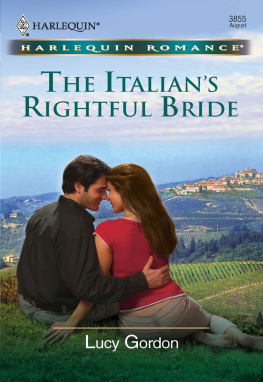Lucy Gordon The Italians Rightful Bride