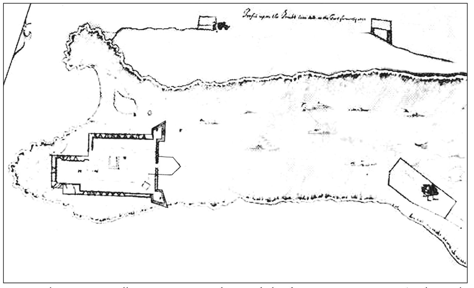 Large-scale masonry walls were constructed around the forts perimeter in 1705 - photo 5