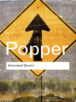 Popper Karl Unended Quest: an Intellectual Autobiography