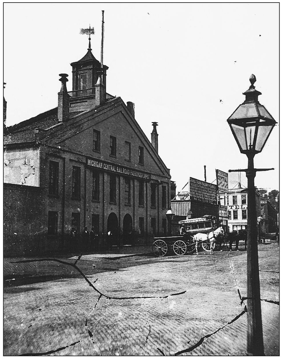 MICHIGAN CENTRAL RAILROAD PASSENGER DEPOT This terminal was located at Third - photo 5