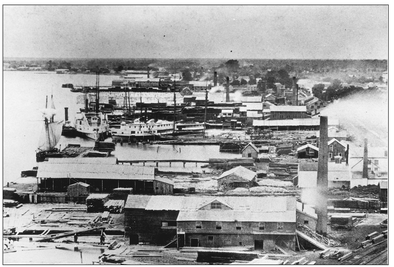 DETROIT RIVERFRONT 1868 The riverfront is lined with warehouses to - photo 3