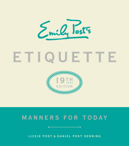 Post Emily - Emily Posts etiquette: manners for today