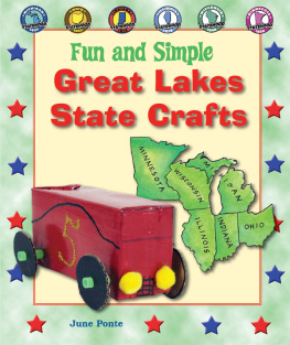 Ponte Fun and simple Great Lakes state crafts: Michigan, Ohio, Indiana, Illinois, Wisconsin, and Minnesota