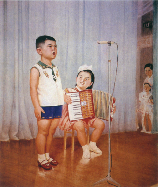 1 Han Jun-bin Were the Happiest in the World 1975 ink on paper 133 109 cm - photo 3