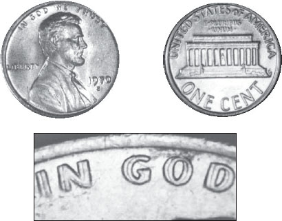 This 1970-S Lincoln cent doubled die obverse was discovered in a wrapped roll - photo 5