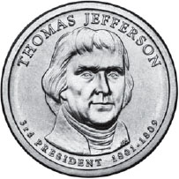 Jefferson photo courtesy of US Mint Look at the edges of a Jefferson - photo 9