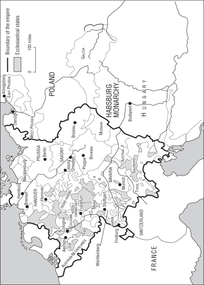 Map 1 Germany in 1789 from Brendan Simms The Struggle for Mastery in Germany - photo 2