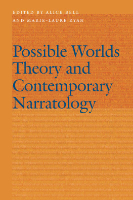 Bell Alice Possible Worlds Theory and Contemporary Narratology