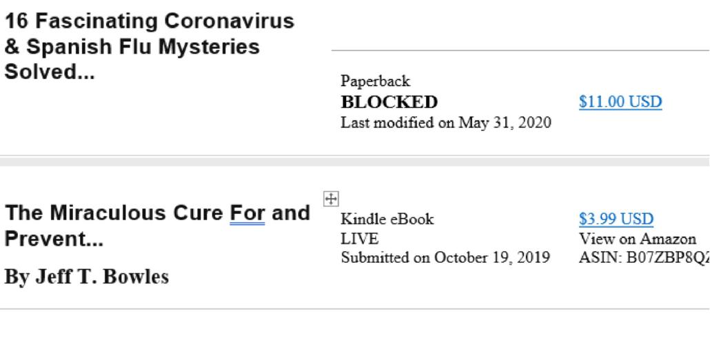 I doubt Amazon has the stones to finally allow my book to be published it just - photo 2