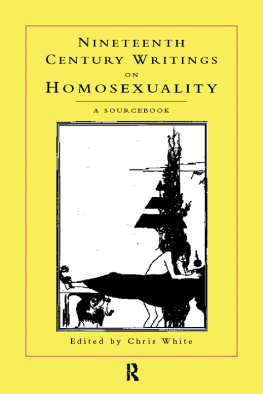 White - Nineteenth-Century Writings on Homosexuality