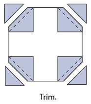 Half-Square Triangles No-Waste Method Refer to the project instructions for - photo 3