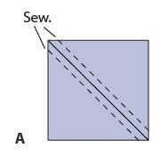 Cut on the drawn line Figure B Press open and trim off dog-ears Figure - photo 5