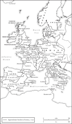 Map 4 Western Europe in 1150 Map 5 Eastern Europe in 1150 Map 6 Western - photo 5