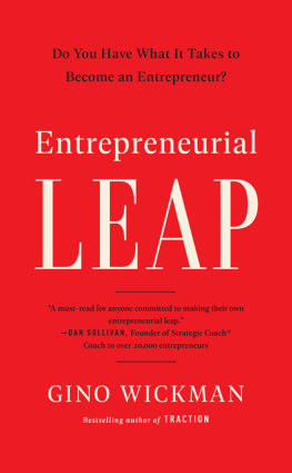 Wickman - Entrepreneurial leap: do you have what it takes to become an entrepreneur?