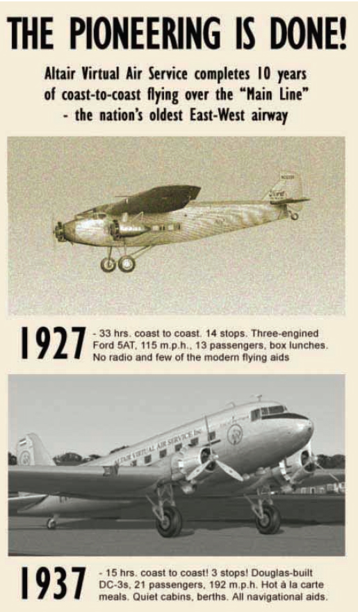 This 1937 ad expresses best the huge leap forward in aviation that came with - photo 6