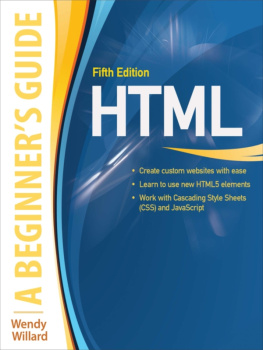 Willard - HTML: CourseLoad ebook for HTML A BEGINNERS GD 5E