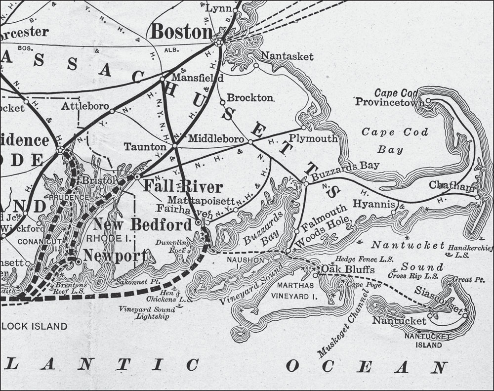 This map is from a 1913 New England Steamship Company brochure and includes the - photo 2