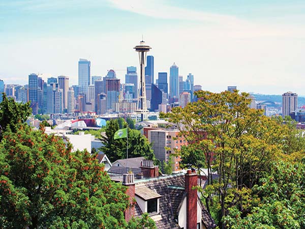 clockwise from top left the Seattle skyline British Columbia Parliament - photo 7