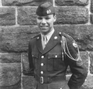 I entered ROTC in the fall of 1954 Here I am in my first uniform I had found - photo 13