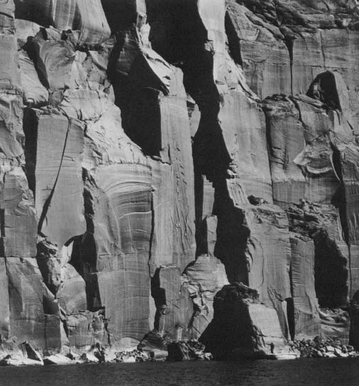 Cliffs at Lake Powell Wooden dory in Lava Falls rapids Colorado River - photo 15