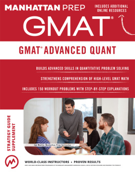 Prep - GMAT Advanced Quant