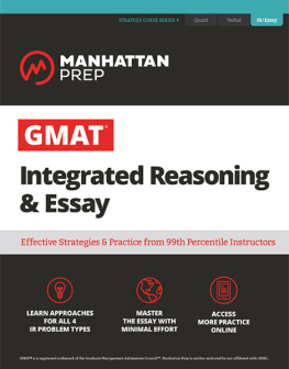 Prep - Gmat integrated reasoning & essay: strategy guide + online resources