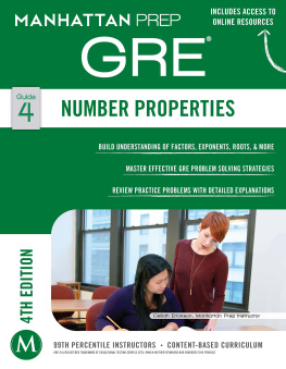 Prep - Number Properties GRE Strategy Guide