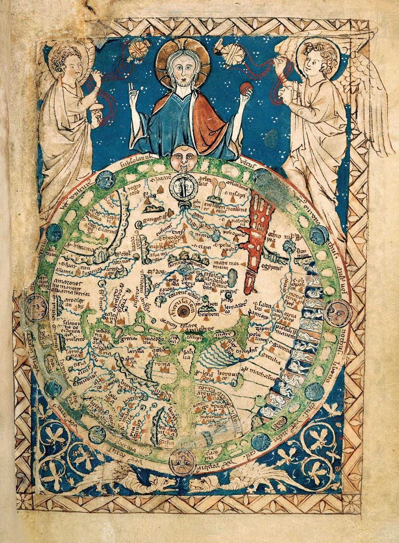 The Psalter world map created in England in about 1265 has East at the top - photo 4