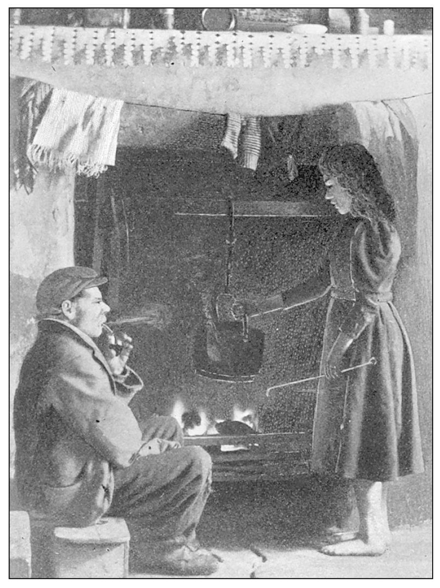 Hearth and home for the Irish in the 19th century was often a thatch- or potato - photo 6