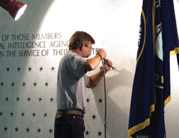 Stars engraved on the wall of the CIA represent people who have died in the - photo 17