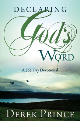 Prince - Declaring Gods word: a 365-day devotional