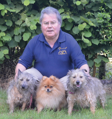 David Prydie with his two terrier crosses Spud and Sprout and his Pomeranian - photo 2