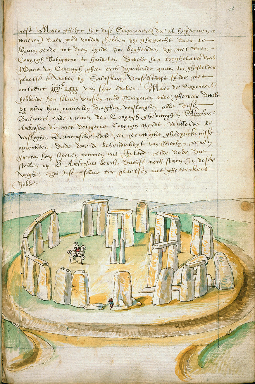 A sixteenth century drawing of Stonehenge in Corte Beschryvinghe van Engheland - photo 4