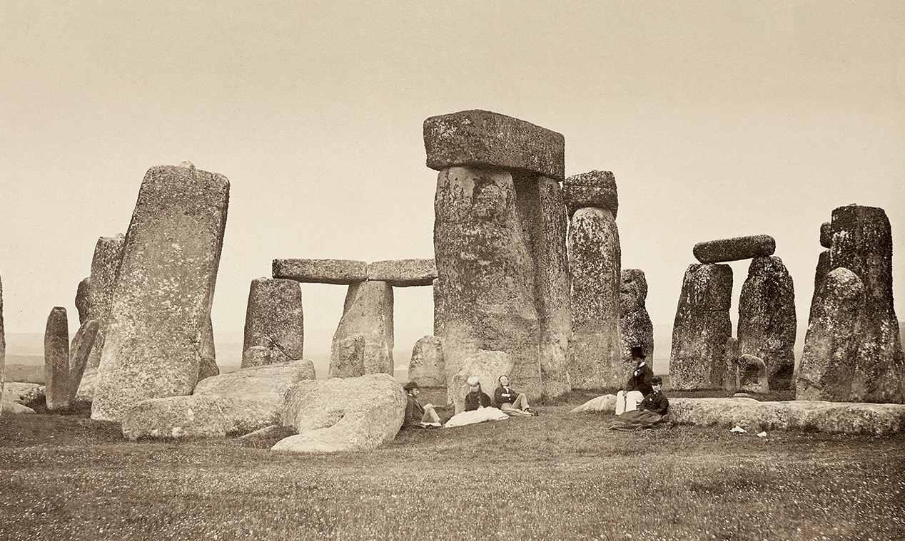 A photograph of visitors taking a rest at Stonehenge in 1867 WHY STONEHENGE - photo 5