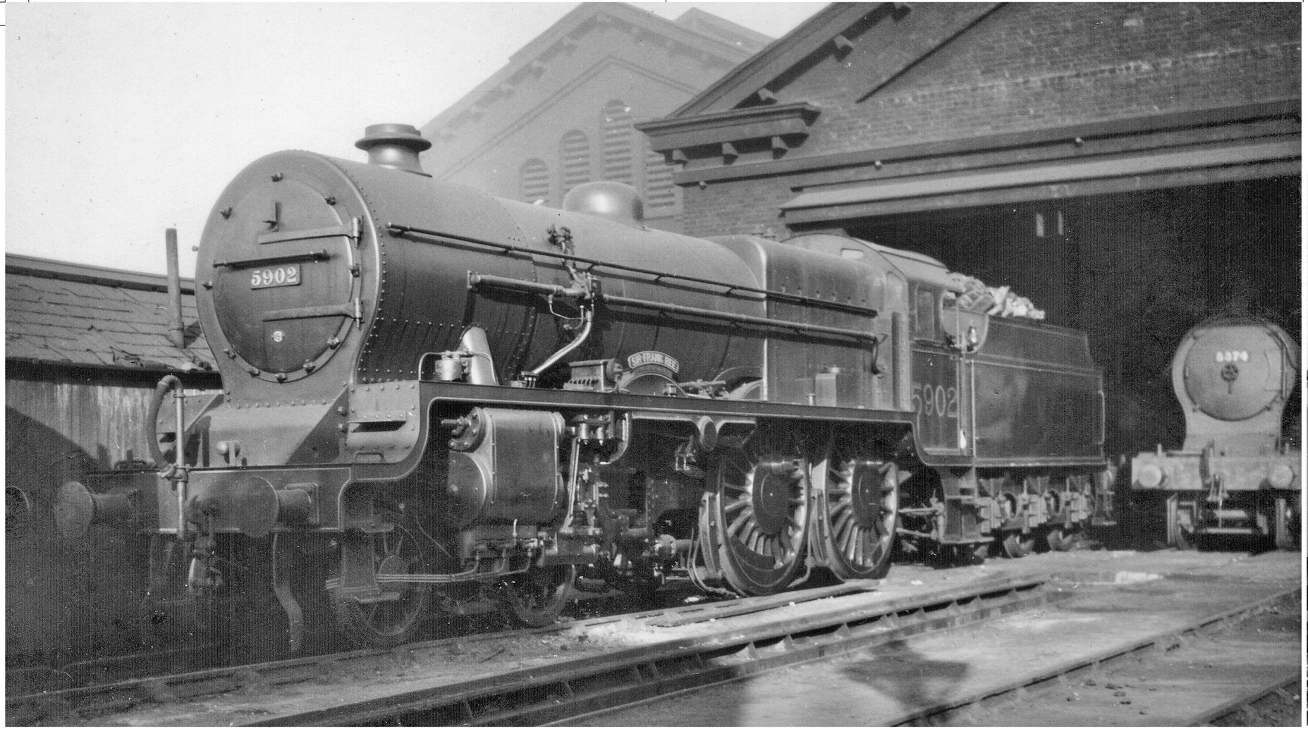 LMS No 5902 SIR FRANK REE is pictured at the north end of Camden shed in 1932 - photo 9