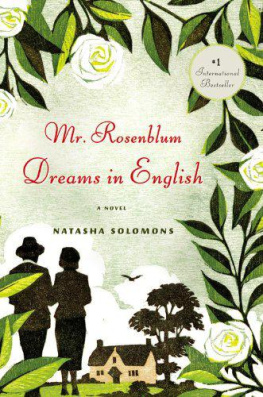 Natasha Solomons - Mr. Rosenblum Dreams in English: A Novel