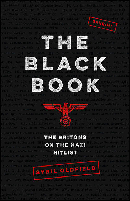 THE BLACK BOOK THE BLACK BOOK Britons on the Nazi Hit List - photo 1