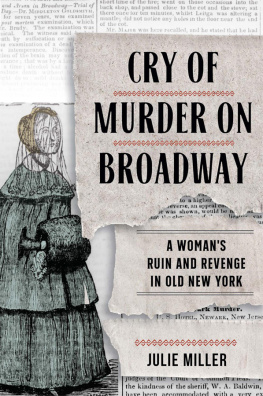 Julie Miller - Cry of Murder on Broadway