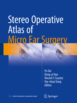 Pu Dai Dong-yi Han Vincent C Cousins Stereo Operative Atlas of Micro Ear Surgery