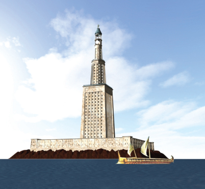 Graphic reconstruction based on a 2006 study of the Pharos Lighthouse of - photo 7