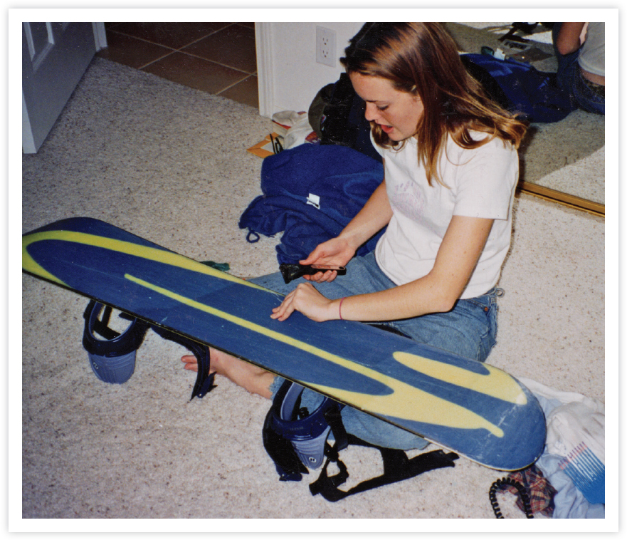 With my first snowboard a Gnu skidder It was love at first ride At - photo 8