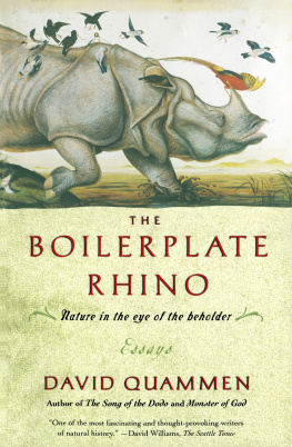 Quammen - The boilerplate rhino: nature in the eye of the beholder