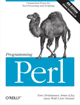 Tom Christiansen - Programming Perl