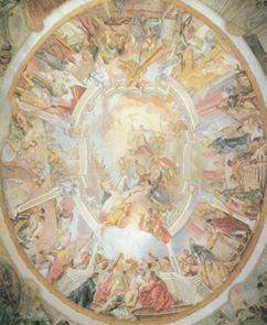 Fig 3 Cosmas Damian Asam ceiling fresco in Ettlingen late Baroque period - photo 3