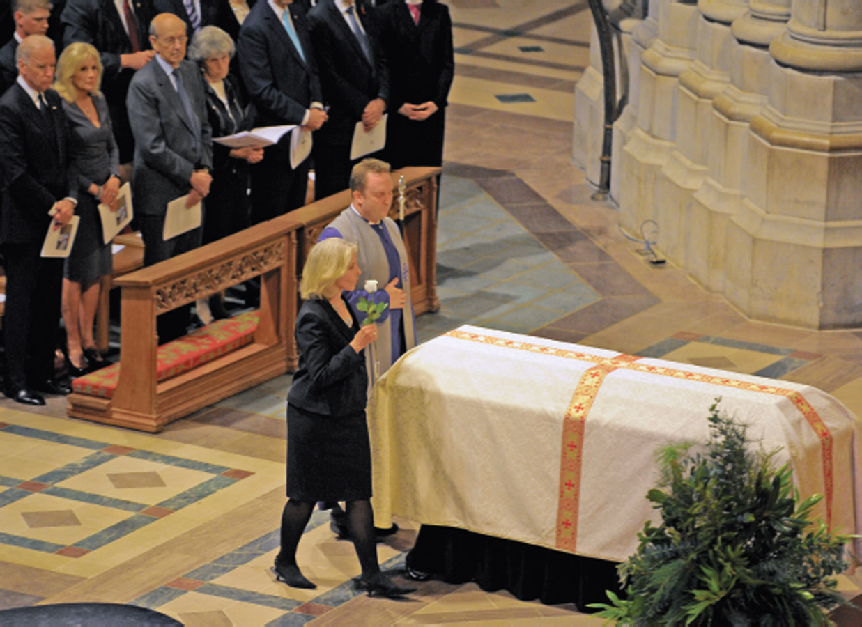 Placing a white rose on Bens casket October 29 2014 Credit John - photo 25